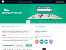 Tablet Screenshot of parkingforvans.com